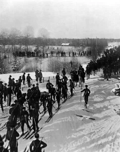 Images Dated 20th November 2004: Norwegian Ski troops near Christiania, 1905