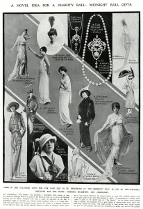 Evening Prints: Novel idea for charity ball 1914