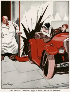 Accidents Prints: The Novice: Anyhow, now I know which is reverse 1927