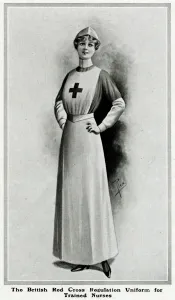 Trained Prints: Nurse in British Red Cross uniform