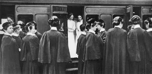 Waiting Prints: Nurses waiting to travel to the coast to prepare for the rec