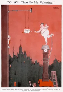 16th Prints: O wilt thou be my Valentine? by W. Heath Robinson