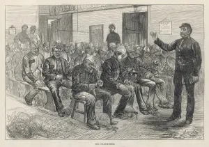 Inmates Prints: Oakum Shed / Prison / 1874