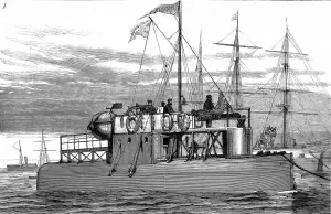 Ancient Prints: The Obelisk Ship Cleopatra off Gravesend, 1878