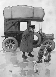 Vehicles Prints: Observed of all observers by Alfred Leete