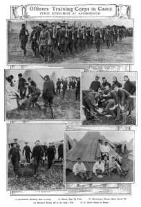 Camping Prints: Officer Training Corps at Camp, 1909