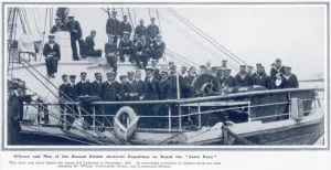 Departure Prints: Officers and Men of the Scott expedition on board Terra Nova