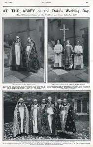 Bowes Prints: Officiating clergy at the Royal wedding, 1923