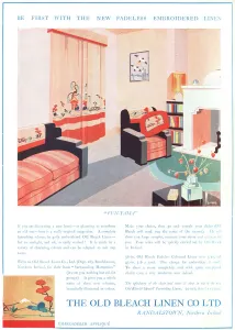 Patterns Prints: Old Bleach Linen Company Advert