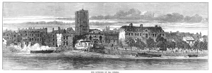 Chelsea Prints: Old Chelsea riverside, London