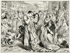Selling Prints: The old clothes market, camp field, Manchester 1870