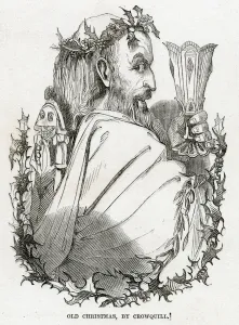 Head Prints: Old Father Christmas 1843