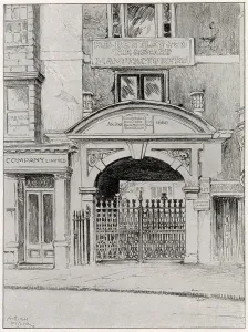 Gateway Prints: Old Gateway in Cripplegate, London. Date: 1903