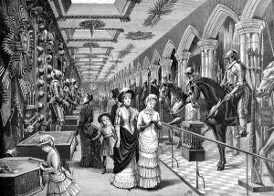 1885 Prints: The Old Horse Armoury, Tower of London, 1885