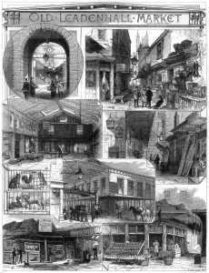 Shop Prints: Old Leadenhall Market, London, c. 1880