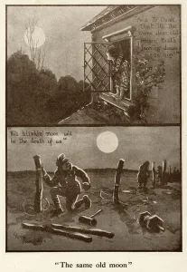 Romantic Prints: The Same Old Moon by Bruce Bairnsfather