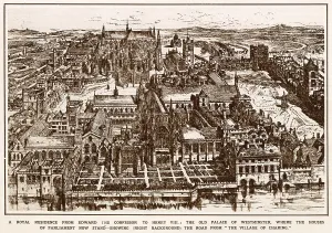Edward Prints: The Old Palace of Westminster, near London, 1600