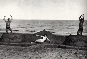 Venetian Prints: Oliver Messel, Mme Lelong and Serge Lifar at Venice Lido