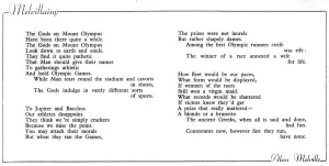Olympics Prints: Olympic poem