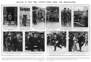 Roberts Prints: The onset of World War One in England