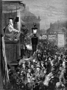 Images Dated 20th November 2004: Open air Pulpit at Holy Trinity Church, London, 1893