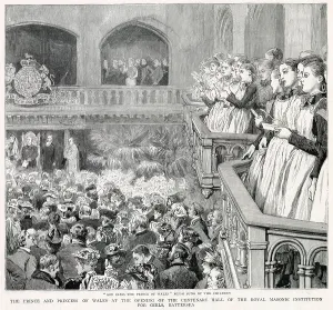 Edward Prints: Opening of the centenary hall of Royal Masonic Institution
