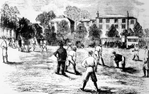 Cricketer Prints: Opening day of the season at Lords 1865