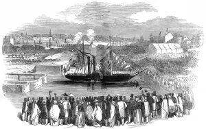 Head Prints: Opening of the docks at Birkenhead