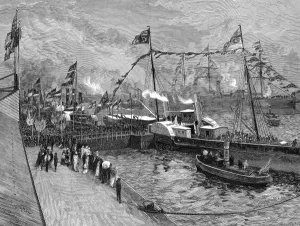 Dock Prints: Opening of the Royal Albert Dock at Woolwich