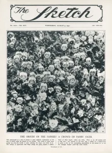 Fairies Prints: The Origin of the Fairies - A Crowd of Pansy Faces. Date: 1931