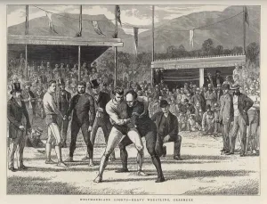 Wrestling Prints: Outdoor Wrestling
