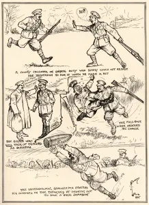 Cricketers Prints: The over-enthusiasm of some sportsmen in the trenches