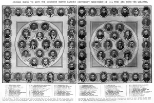 Volunteer Prints: Oxford Blues who had joined up, WW1