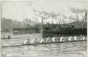 Oxford Prints: Oxford Cambridge 1892 Transport Boating Boat
