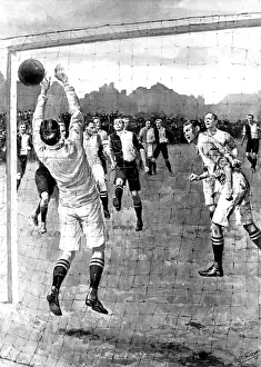 Played Prints: Oxford University vs. Cambridge University Football Match, 1