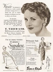 Advertisements Prints: A page of adverts from - February 1954