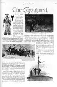 Page Prints: Page from The Graphic entitled Our Coastguard