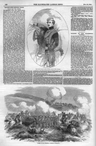 News Paper Prints: Page from the Illustrated London News, 1854