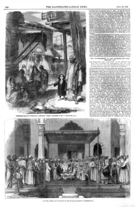 Abroad Prints: A page from The Illustrated London News, 28th November 1857