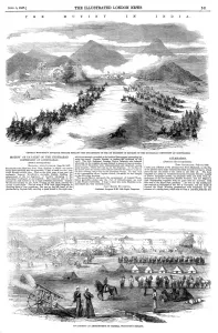 Images Dated 4th August 2015: A page from The Illustrated London News, 5th September 1857