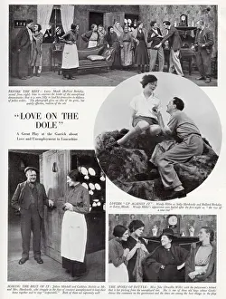 Cast Prints: Page from The Illustrated Sporting & Dramatic News of Walter Greenwoods play