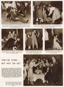 1953 Prints: Page from The Sketch reporting on the birthday party of Belita