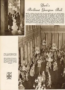 18th Prints: Page from The Sketch reporting on the Georgian Ball held at York