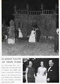 Park Prints: Page from The Tatler reporting on the coming out dance of Christine Sekers