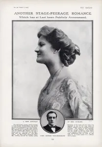 Girl Prints: Page from The Tatler reporting on the marriage of Mrs Stirling