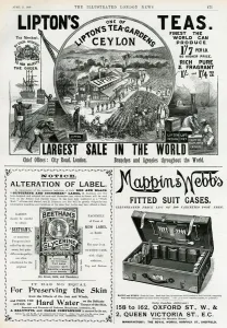 Advertisements Prints: Page of Victorian advertisements 1896