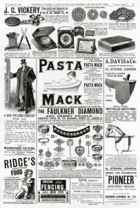 Store Prints: Page of Victorian adverts - November 1895