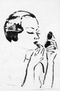 Girl Prints: Painted in Lipstick - The Lipstick by Kees van Dongen