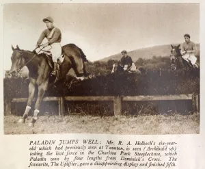 Park Prints: Paladin, belonging to Mr. R. Holbech, seen clearing the last fence in the Charlton Park