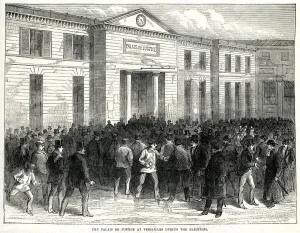 Election Prints: Palais de Justice at Versailles during the French election
